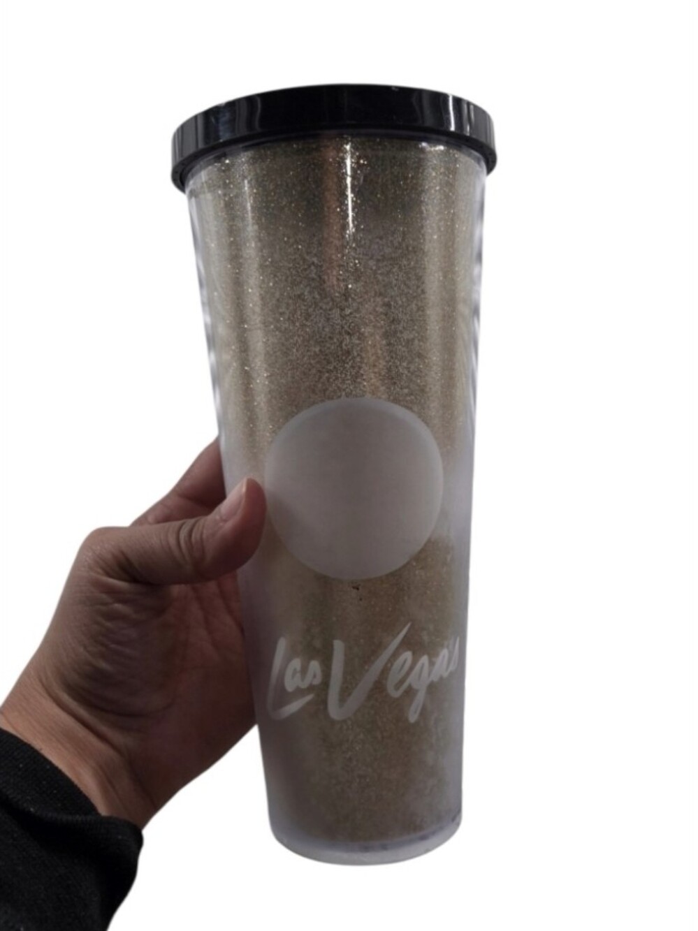 2014 Starbucks Las Vegas Gold Glitter Tumbler